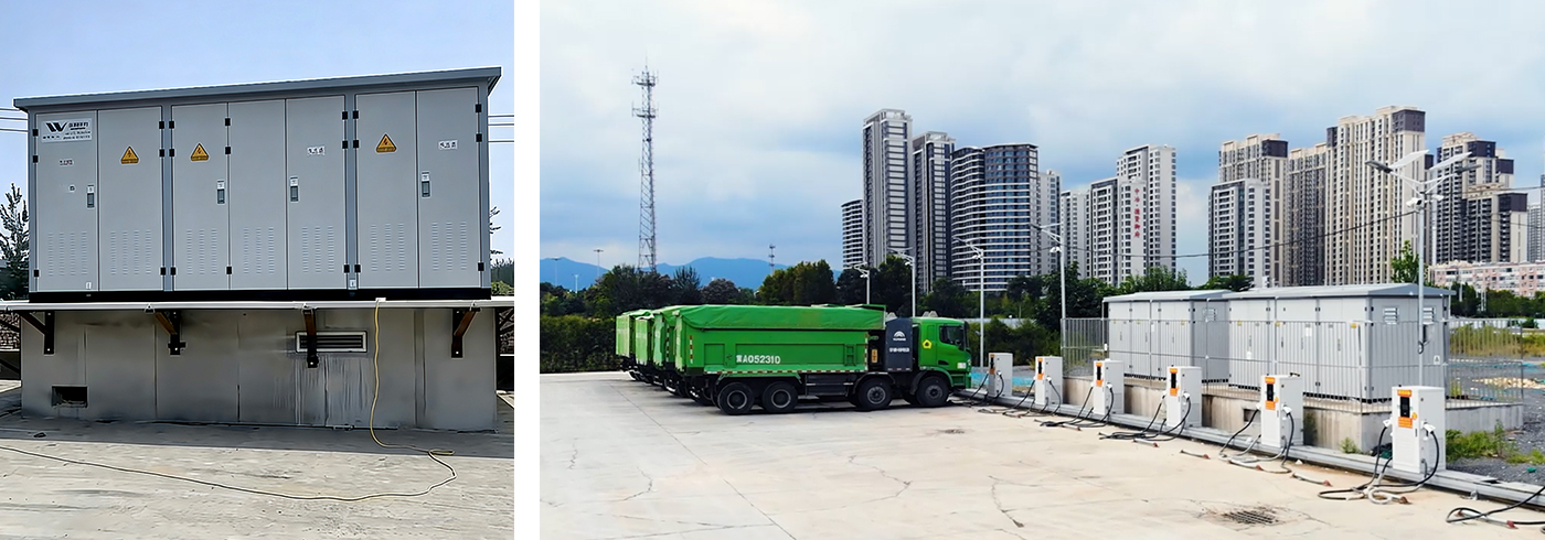 Solução personalizada Hongwei Power para estação de carregamento de 4000kVA
