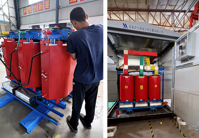 Hongwei Power Hospital fonte de alimentação dupla 2000kVA (10kV-0,4kV) solução de transformador de potência dedicada