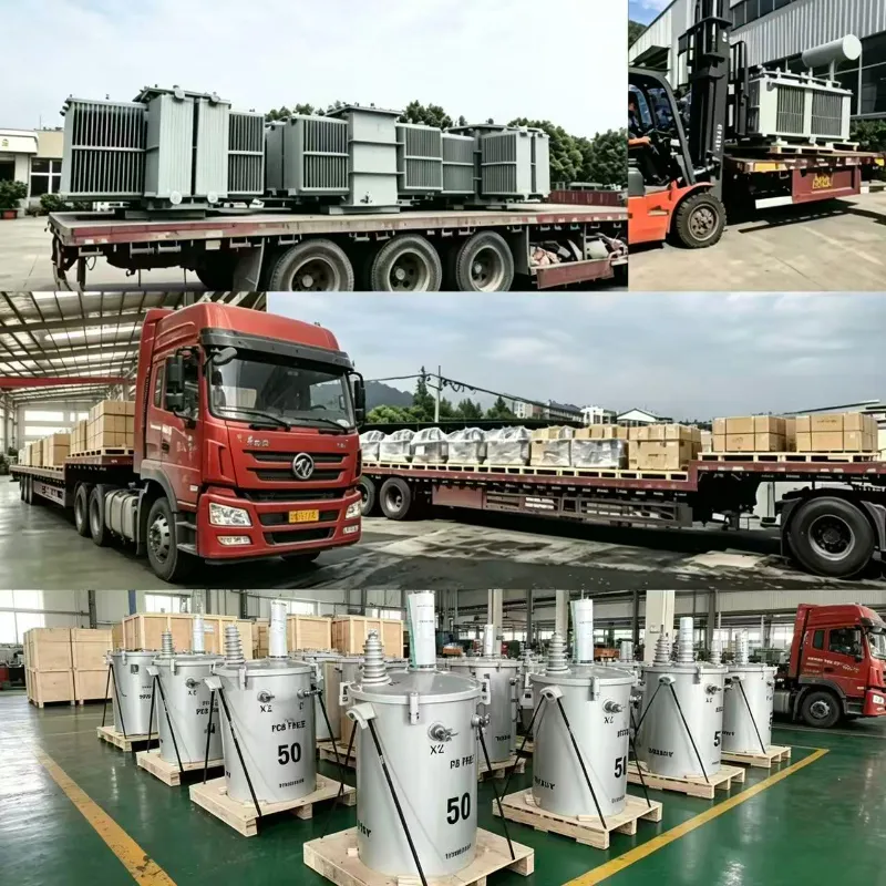 Transformador de distribui&ccedil;&atilde;o monof&aacute;sico 100kVA 33kV/0,4kV para rede el&eacute;trica industrial