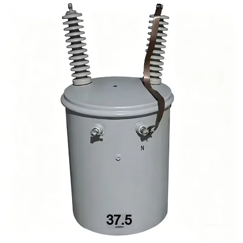 50kVA p&oacute;lo exterior montado &oacute;leo monof&aacute;sico imerso em energia de baixa perda do transformador eficie