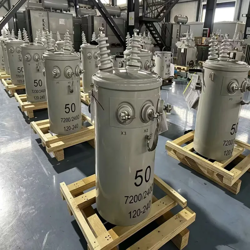 Transformador imerso em &oacute;leo monof&aacute;sico totalmente selado de 200kVA com enrolamento de cobre