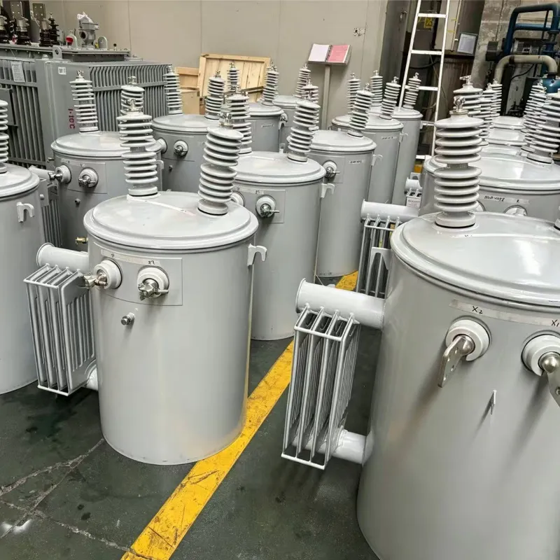 50kVA p&oacute;lo exterior montado &oacute;leo monof&aacute;sico imerso em energia de baixa perda do transformador eficie