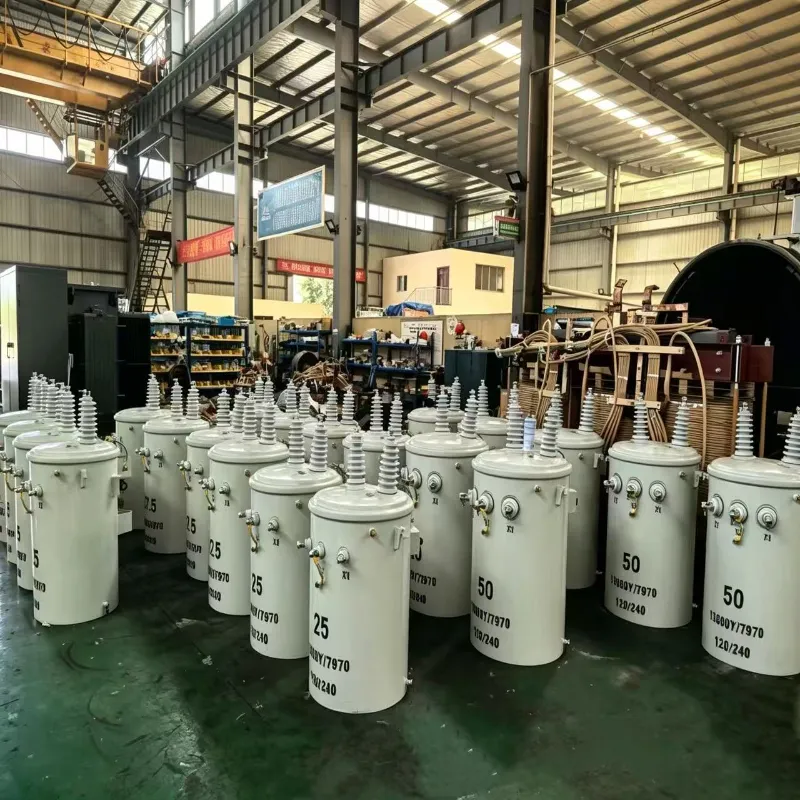 Transformador de distribui&ccedil;&atilde;o monof&aacute;sico 100kVA 33kV/0,4kV para rede el&eacute;trica industrial