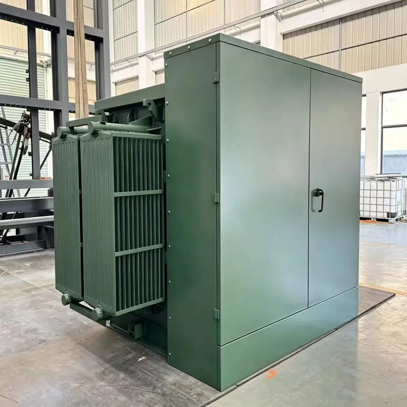 Tipo americano dur&aacute;vel exterior transformador montado em almofada de 500kVA 11kV/415V