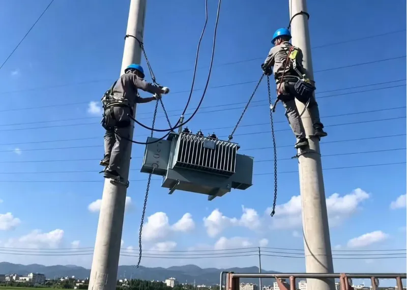 Projetos de transformadores montados em poste